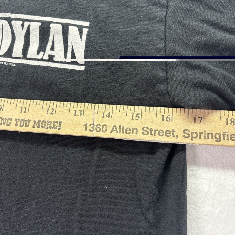 Bob Dylan Double-Sided Vintage Graphic Black T-Shirt Men's SM No 1 Cowboy Star - Picture 7 of 9
